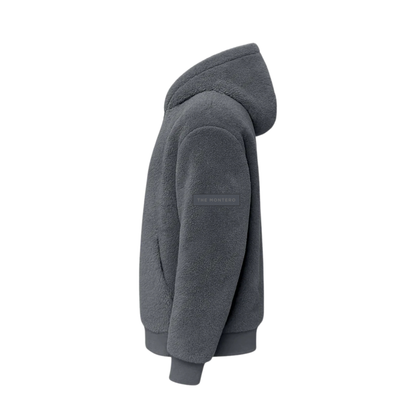 THE MONTERO Grey Sherpa Hoodie
