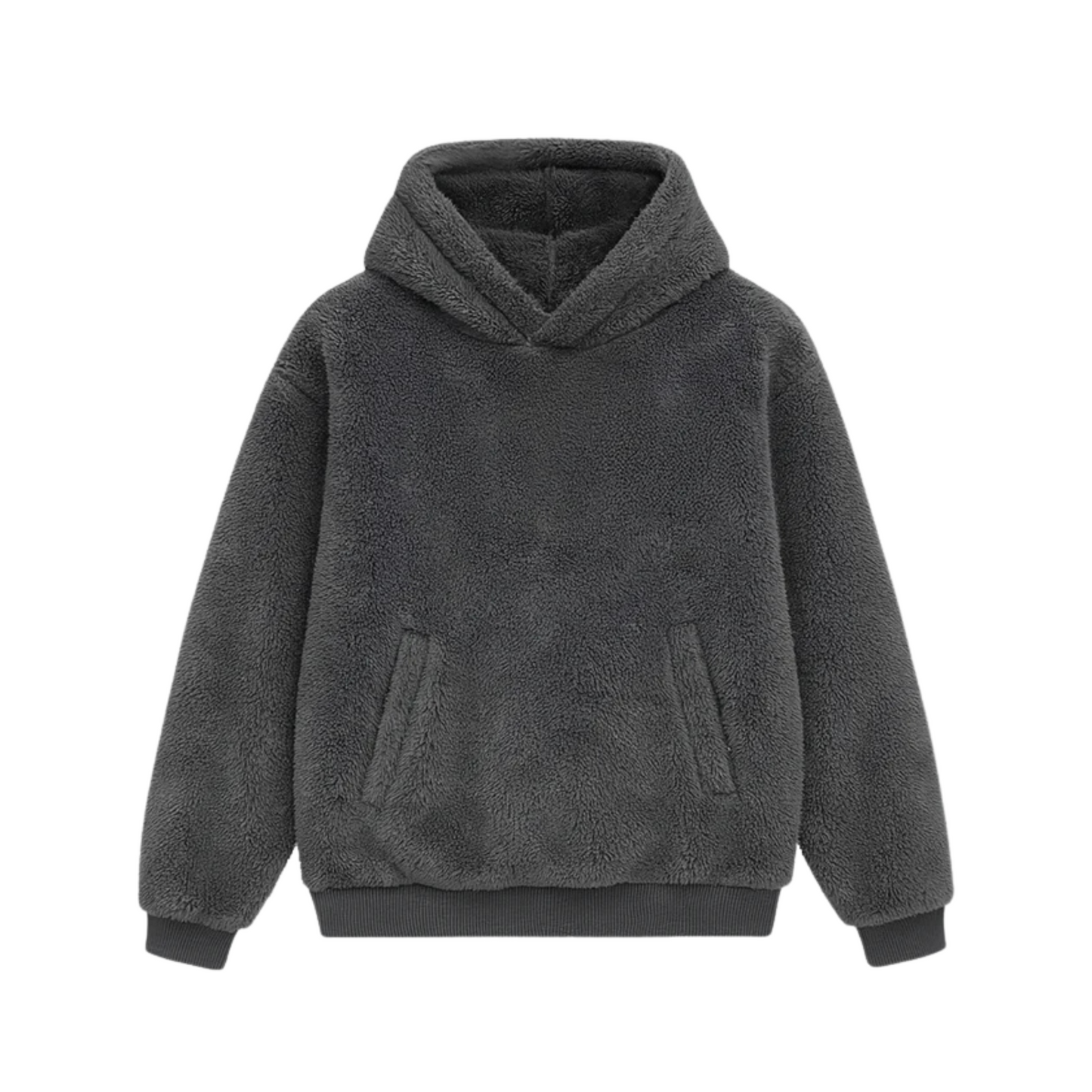 THE MONTERO Grey Sherpa Hoodie