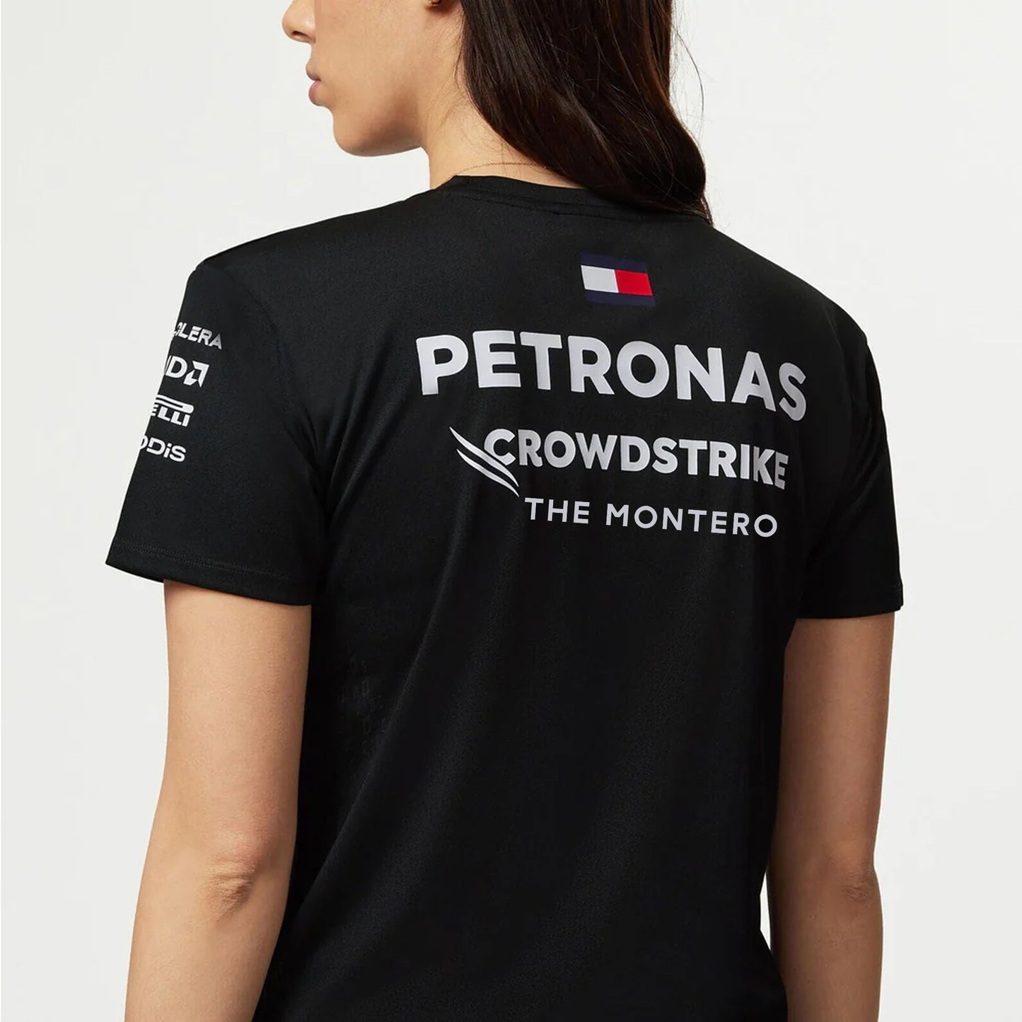 Mercedes AMG F1 2023 Women's Driver T-Shirt - Black/White