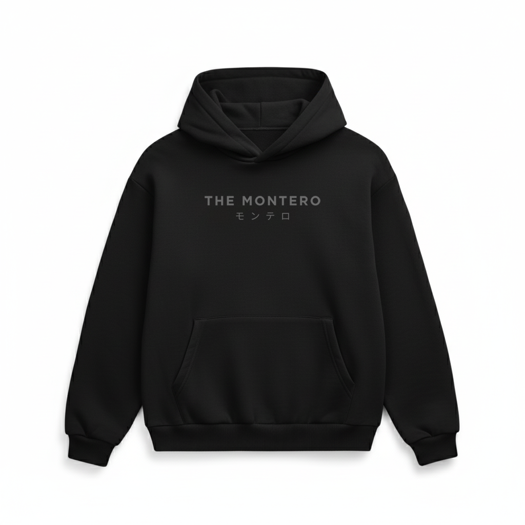 Black Hoodie – Japanese Logo | THE MONTERO